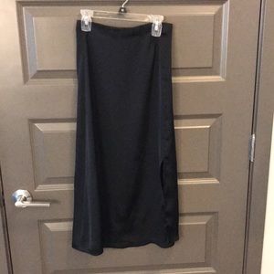 Free Press Satin Bias Skirt